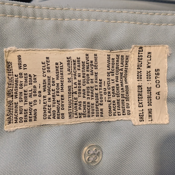 Vintage 70's baby blue shirt trench coat by Surrey Classics - Picture 5 of 9